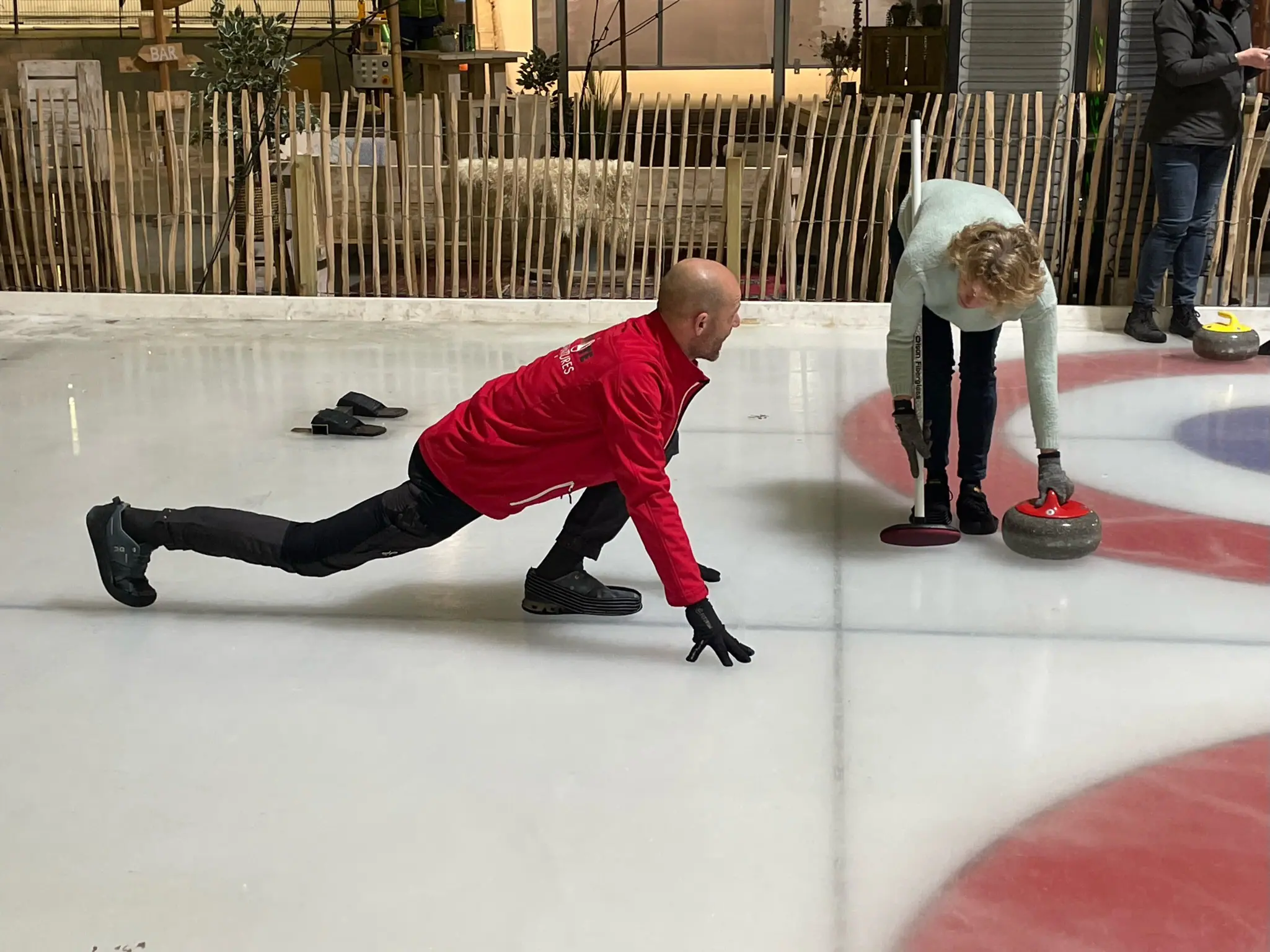 curling bij ijsbaan de Scheg in Deventer